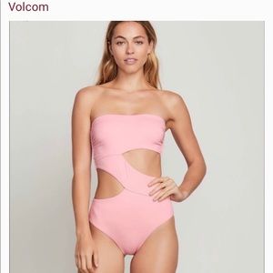 Volcom one piece cut out swimsuit